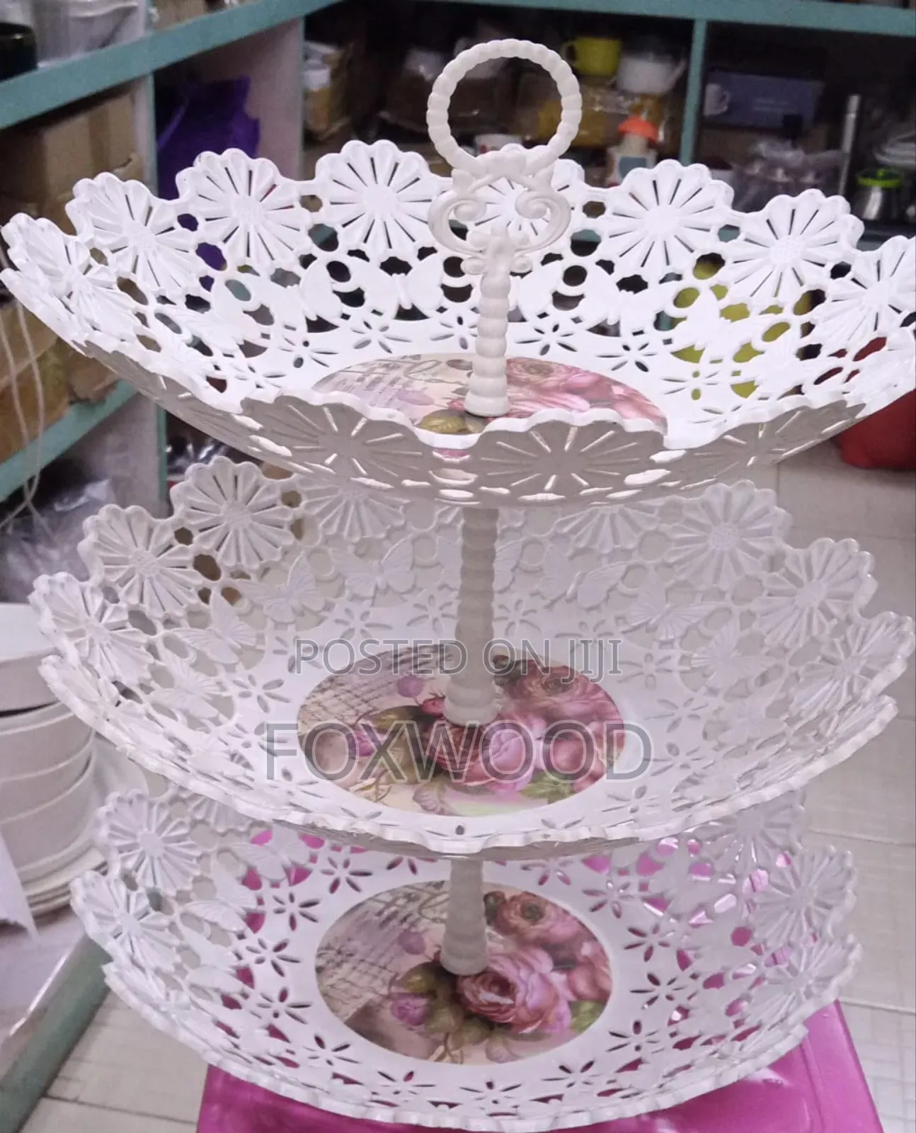 Plastic Round Cake Stand Layer.