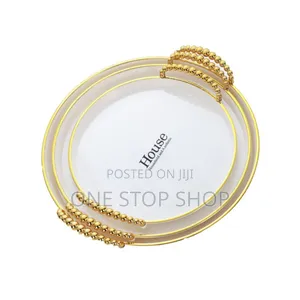 3pc Round Generic Acrylic Breakfast Trays