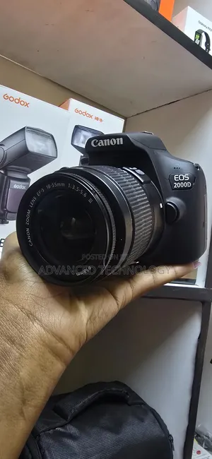 Canon 2000d With Kit Lense 18-55mm Original Battery and Charger