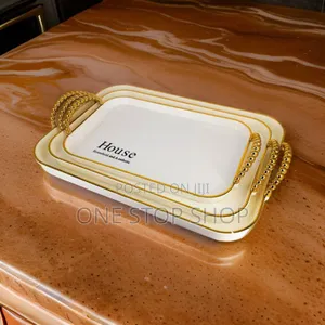 3pcs Exquisite Acrylic Serving Round Shaped Trays