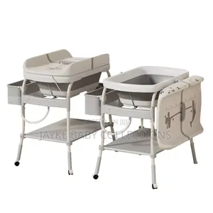 2-in-1 Baby Bathtub Changing Table With Thermometer