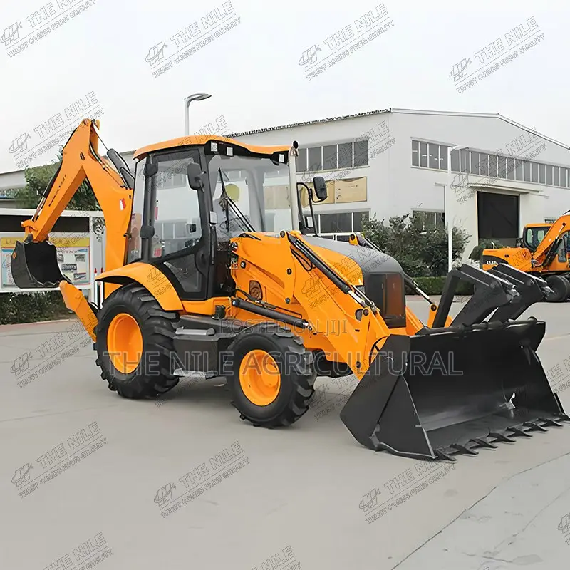 4x4 Backhoe Loader Hydraulic Wheel Loader Excavator Shovel
