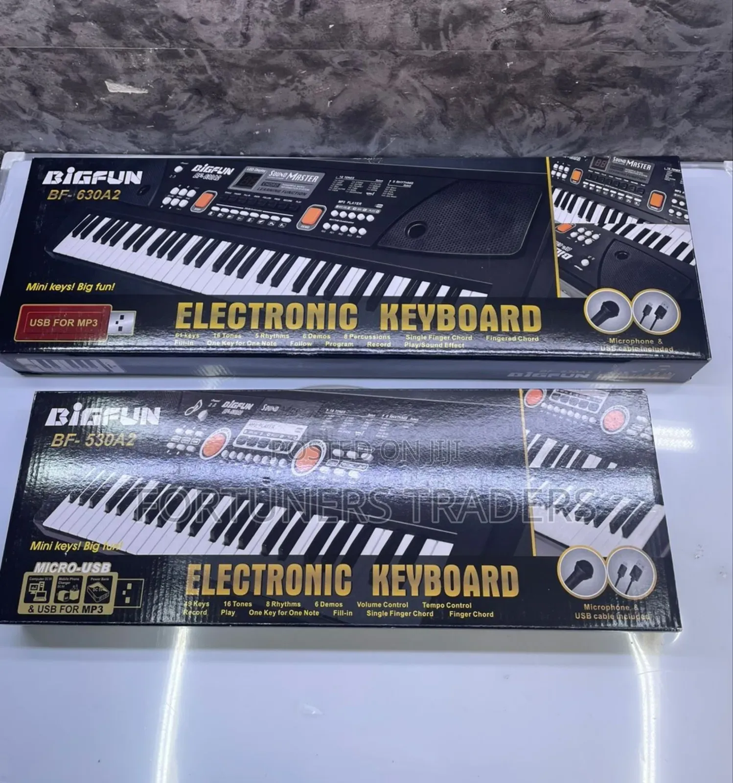 Bigfun 61keys Keyboard,With Microphone