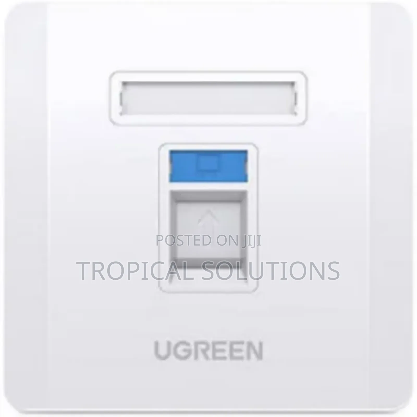 Ugreen Single Port Wall Plate White