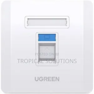 Ugreen Single Port Wall Plate White