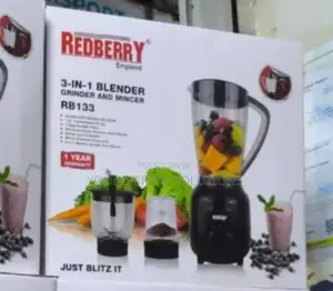 3 in 1 Blender,Chopper and Grinder Redberry