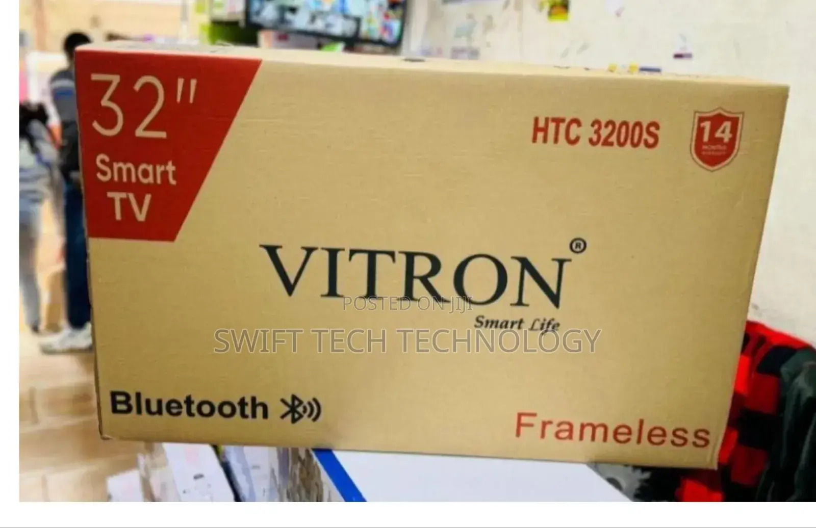 Vitron 32 Inches Smart Android Frameless Tv 1080p