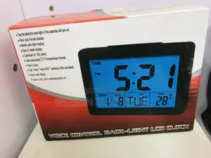 Digital Led Bedside Clock