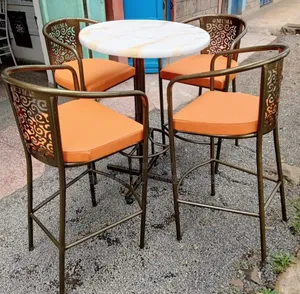 Bar High Chairs and a Table.