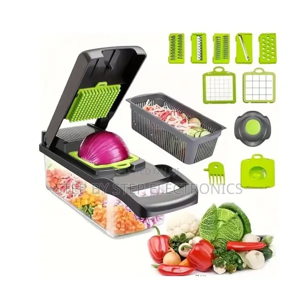 16 in 1 Manual Vegetable Cutter, Chopper Slicer – 
Multifunctional
