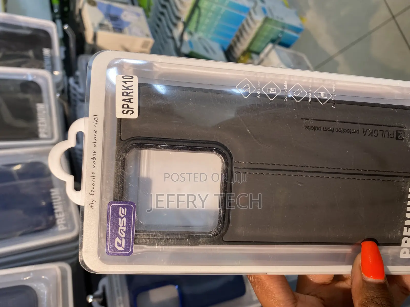 Nestar Tecno Spark 10 Pu Leather Back Cover Shockproof