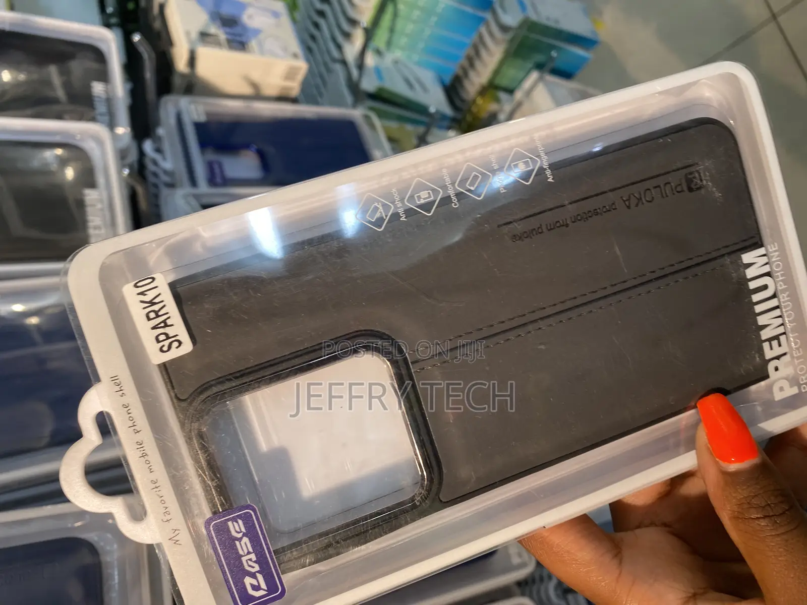 Nestar Tecno Spark 10 Pu Leather Back Cover Shockproof