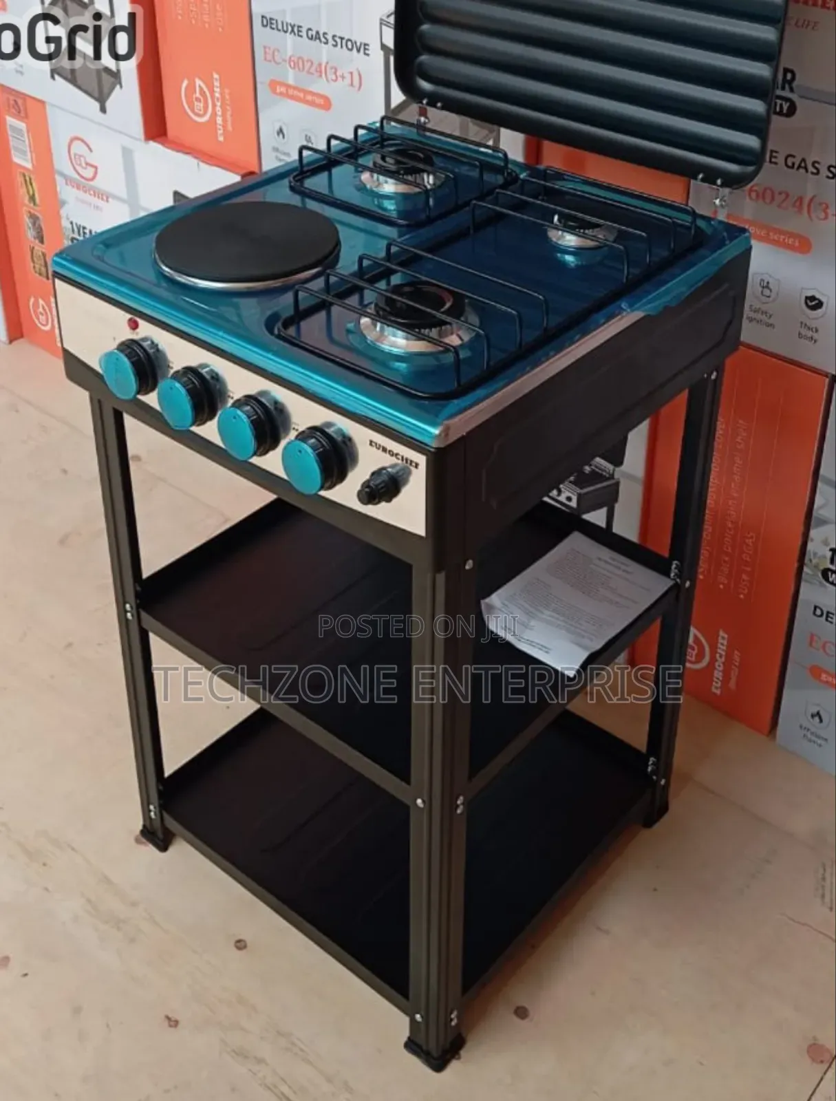 Eurochef 3+1 Standing Cooker With Auto Ignition 