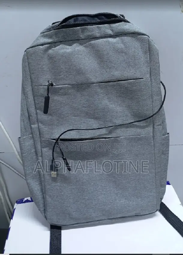 Gray Universal Backpack Bag /Usb Cable