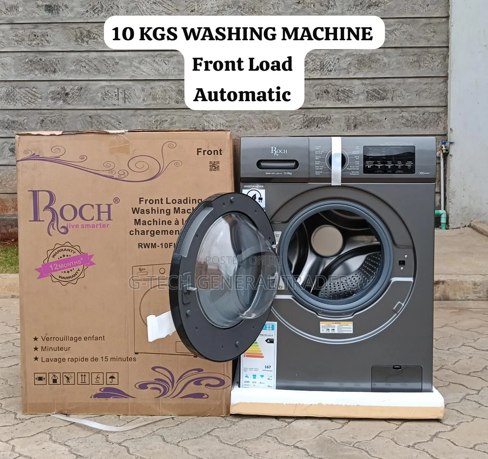 Roch 10kg Front Loader Fully Automatic Washing Machine
