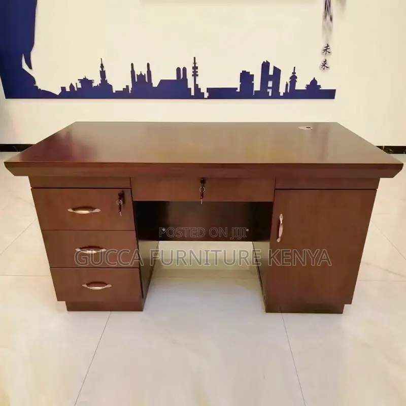 Executive 120cm Office Desk With Drawers