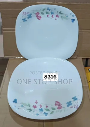6pcs Square Ceramic Plates