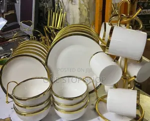 24pcs Golden Dinner Set