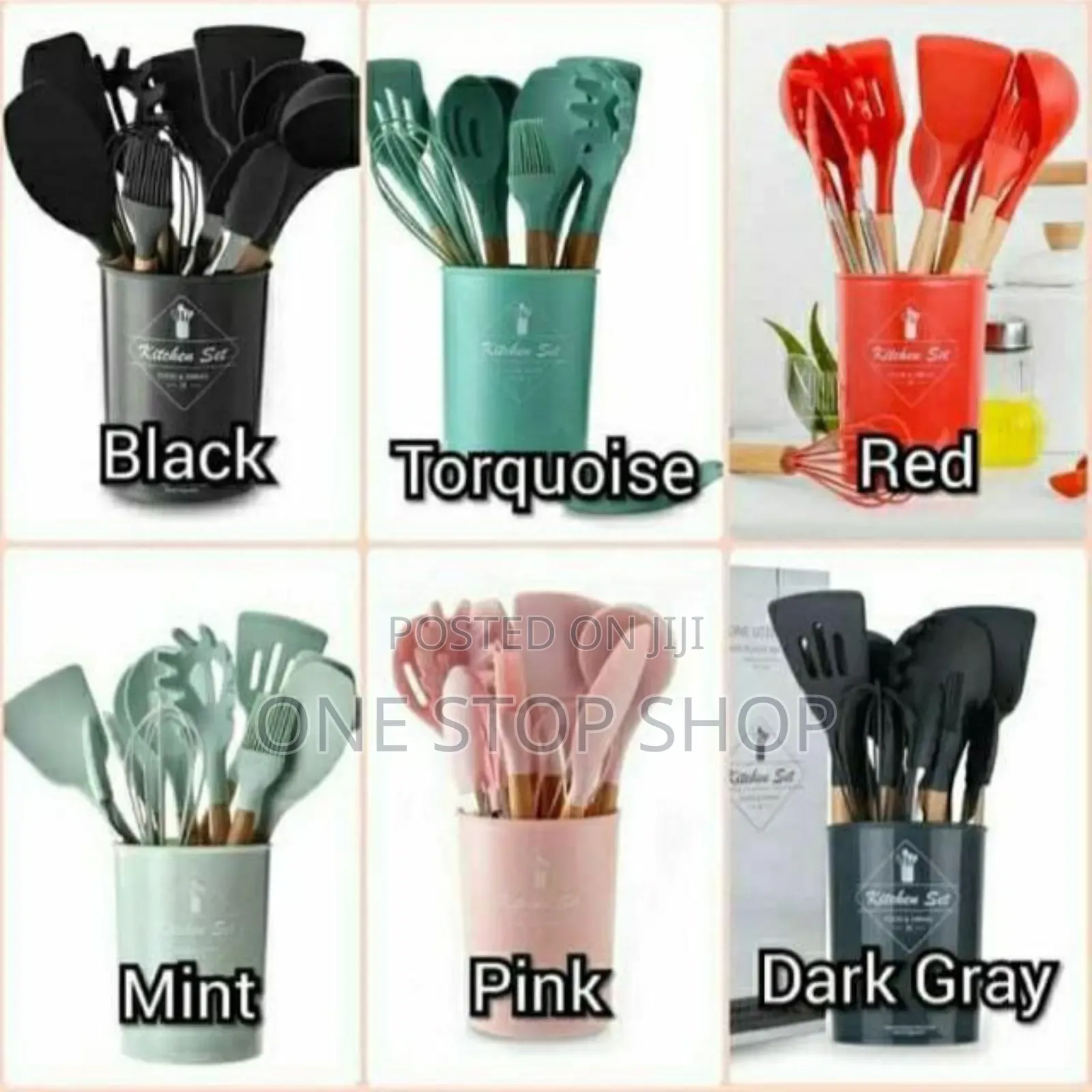 11pcs Silicone Spoons Dining Spoons