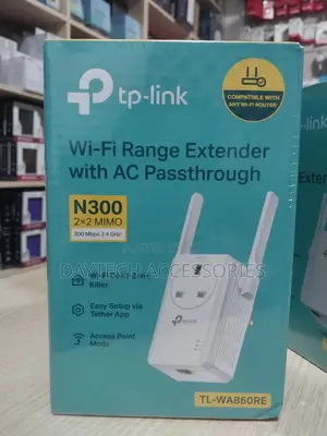 Tp-Link 300mbps Wi-Fi Range Extender With Ac Passthrough – Tl-Wa860re