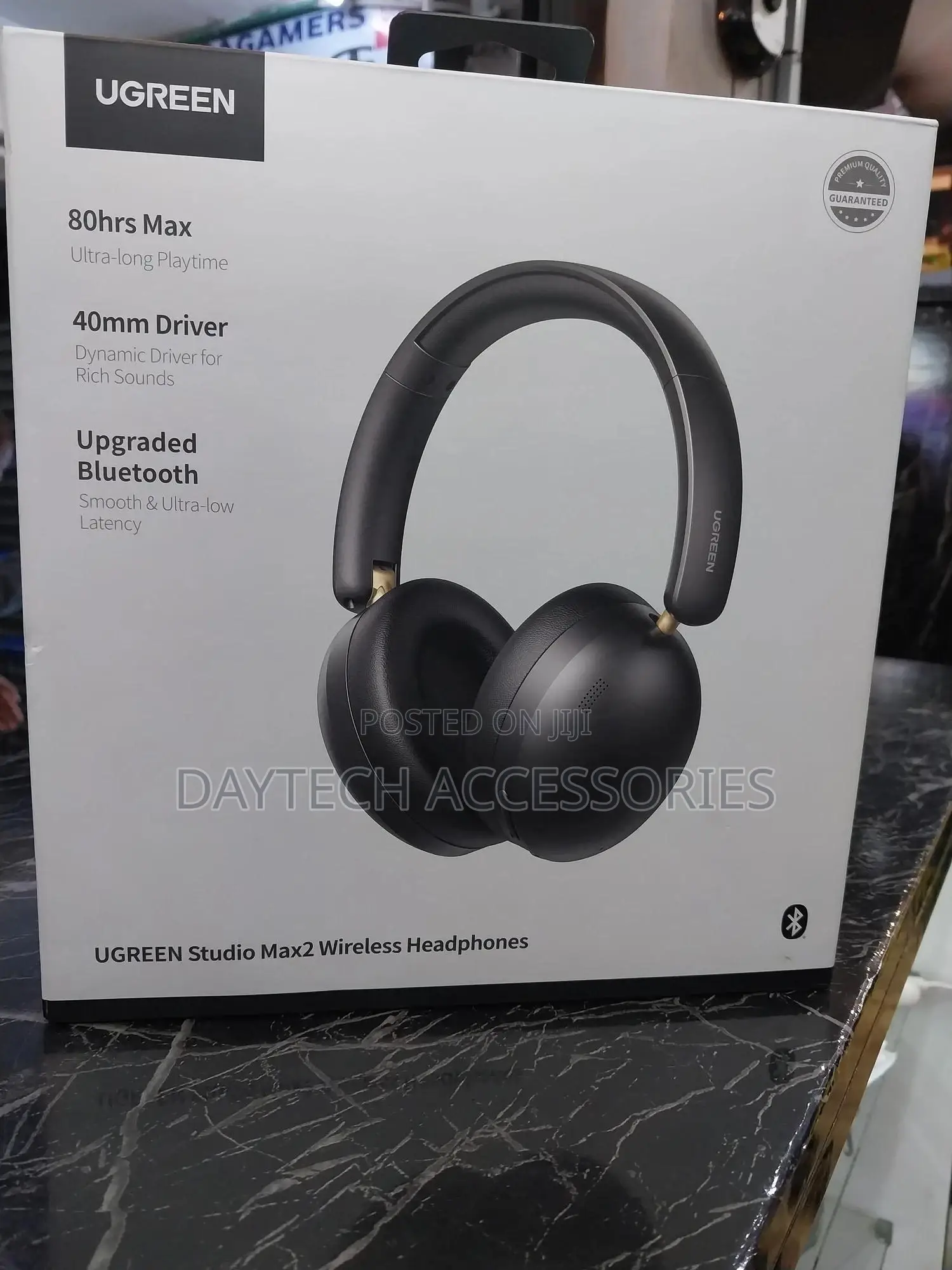 Ugreen Studio Max2 Wireless Over Ear Headset Black – Hp205-45018