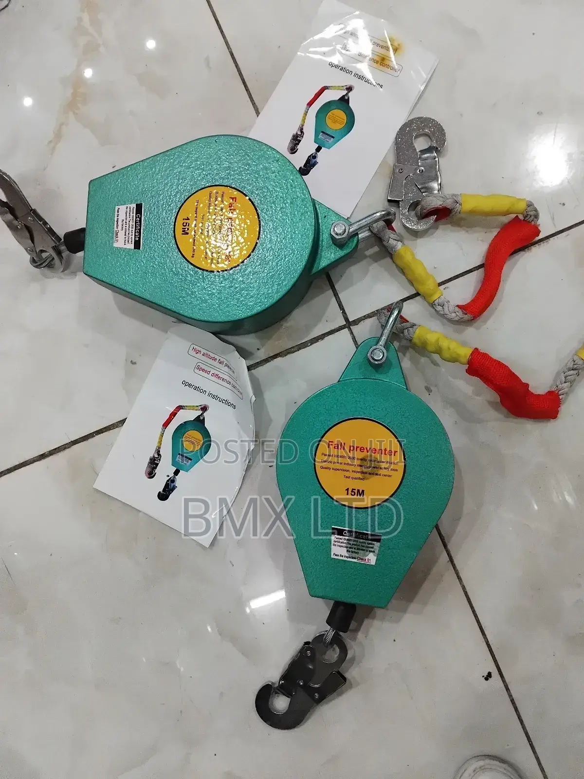 15m Heavy Duty Retractable Fall Arrester With Speed Difference Control