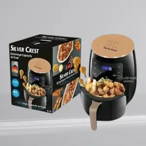 Rapid Hot Air Technology Silver Crest 6l Oil-Free Digital Air Fryer
