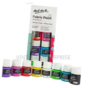 Fabric Paint 6pcs Art Supplies for Clothes, Canvas, T-Shirts, Jeans.