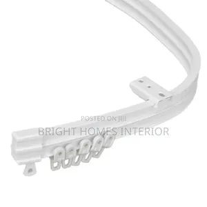 Bendable Curtain Rail Available in White