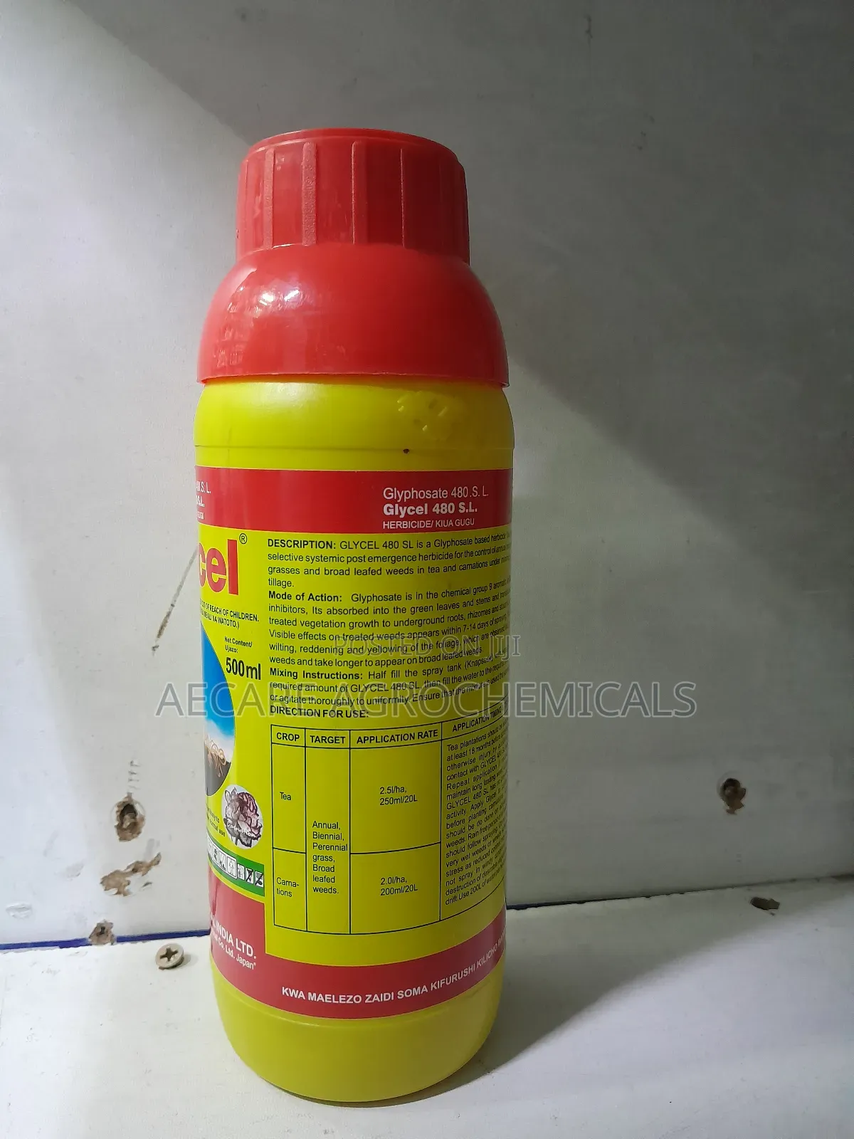 Glycel Glyphosate Herbicide 480ec 500ml