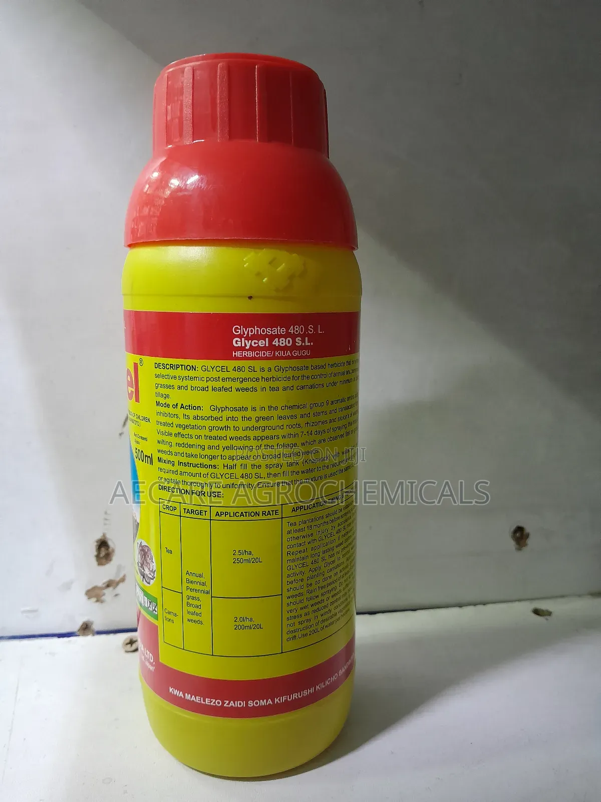 Glycel Glyphosate Herbicide 480ec 500ml