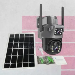 Dual Lens 4g Solar Security PTZ Camera With Night Vision, Waterproof
