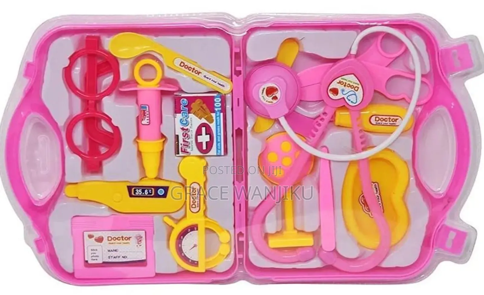 Doctor Plastic Playset Kit With Foldable Suitcase