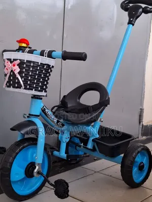 Tricycle With Push Handle