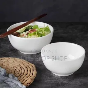 5.5" White Ceramic Bowls 6pcs