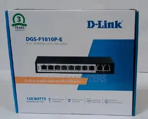D-Link DGS-F1010p-E 250m: 250m Poe Range and 96w Power