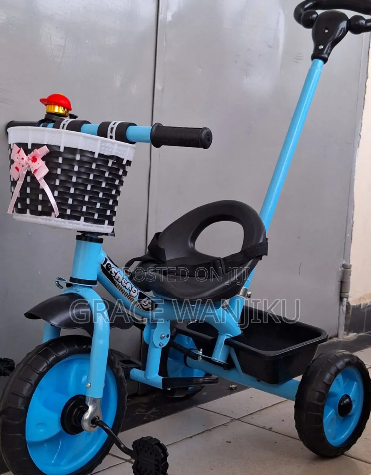 Tricycle With Push Handle