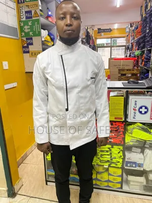 White and Black Tetrex Jackets for Chef