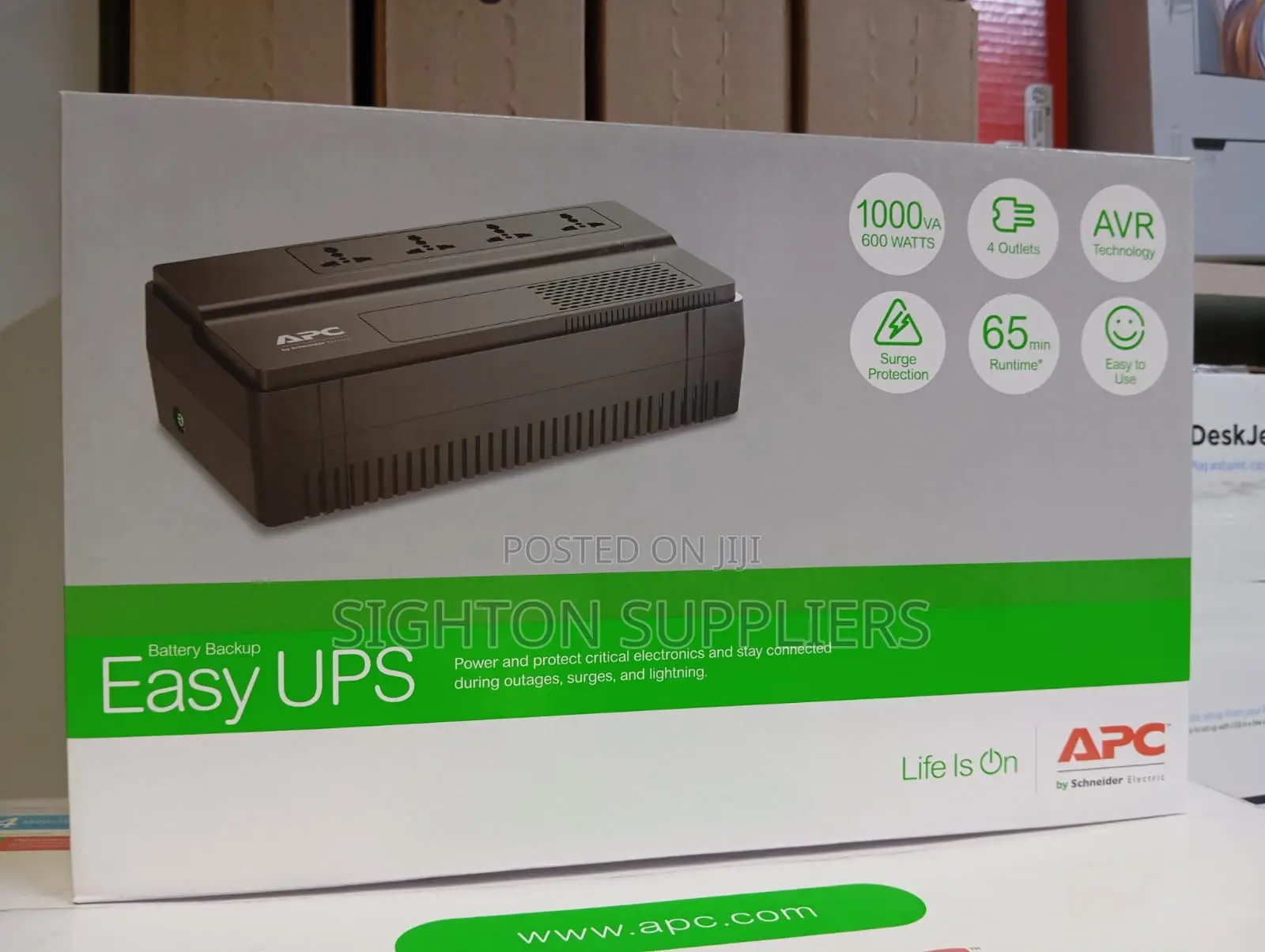 Apc Easy Ups Bv 1000va, Universal Outlet, 230v