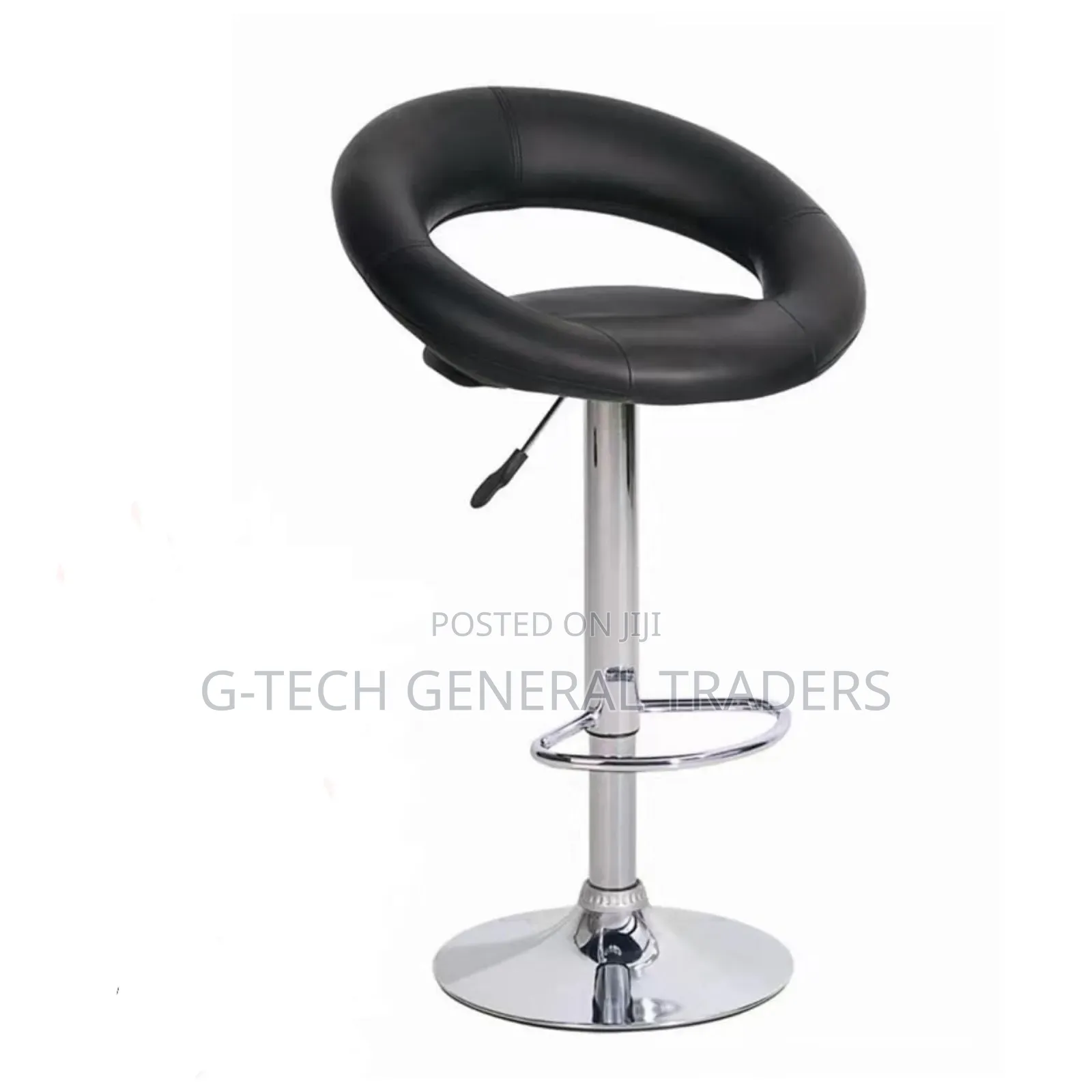 Executive Leather Adjustable Barstool