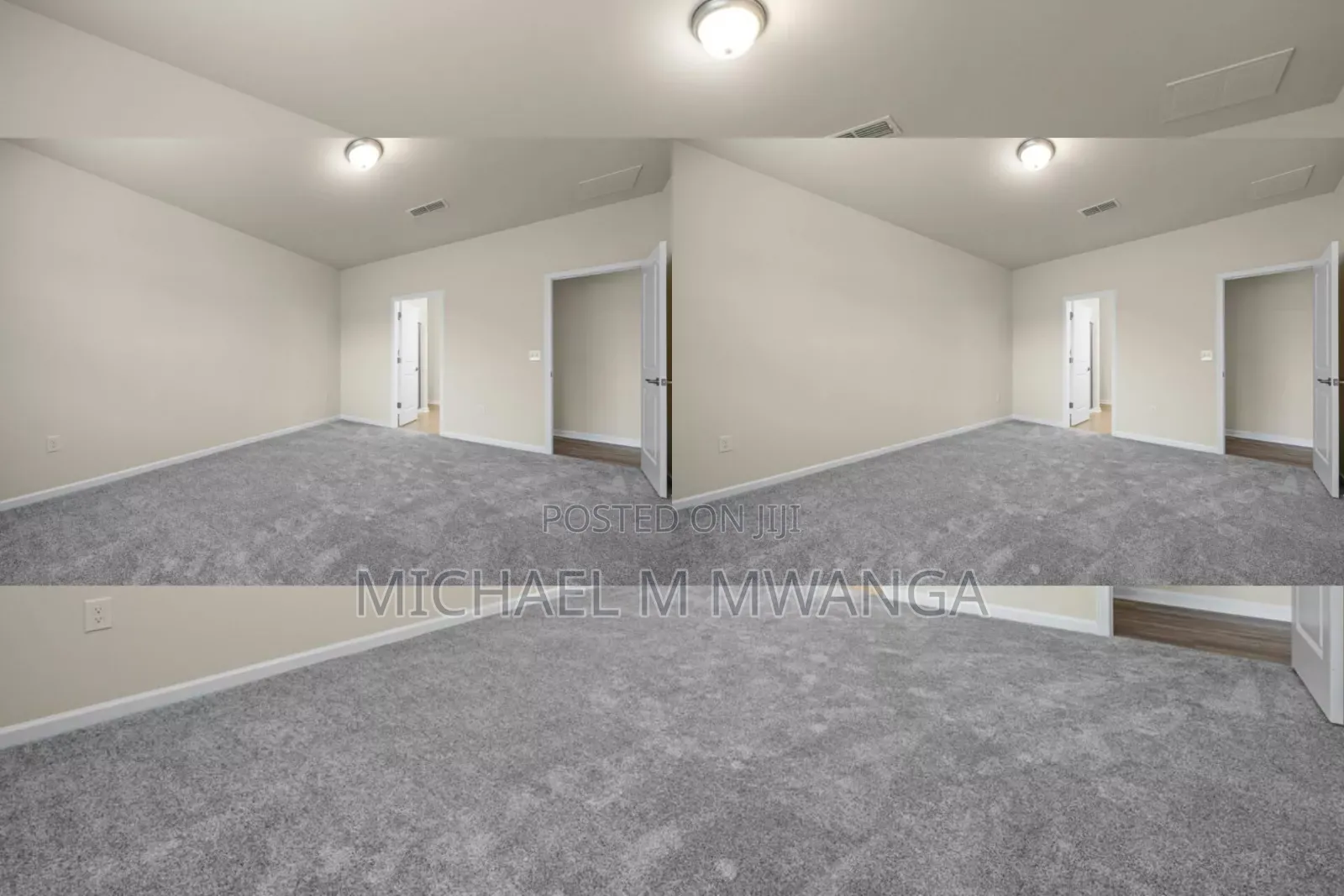 Soft Wall to Wall Carpet/Grey