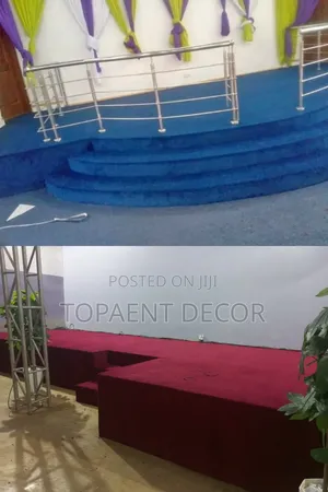 Blue and Red Fluffy Vip Church Pulpit Supply and Fit
