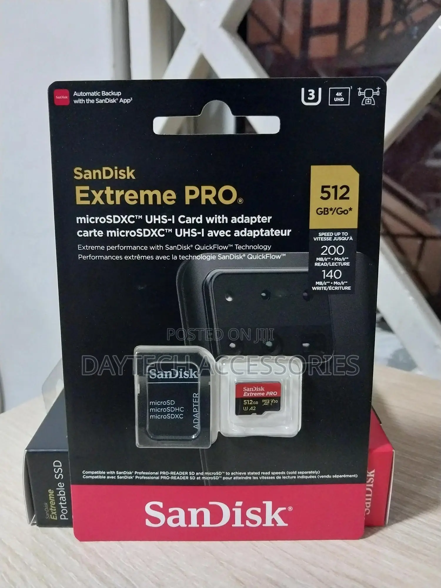 Sandisk Extreme Pro 512gb Micro Sd SDXC Memory Card 200mb/S U3 A2