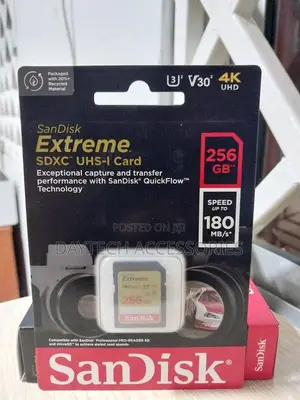 Sandisk Extreme 256gb Uhs Class 10 Memory Card