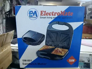 Electromate 2 in 1 Sandwich Maker Sm-001 With Non Stick Plates 