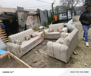 Quality Cream 7seater Sofa Set for Sale