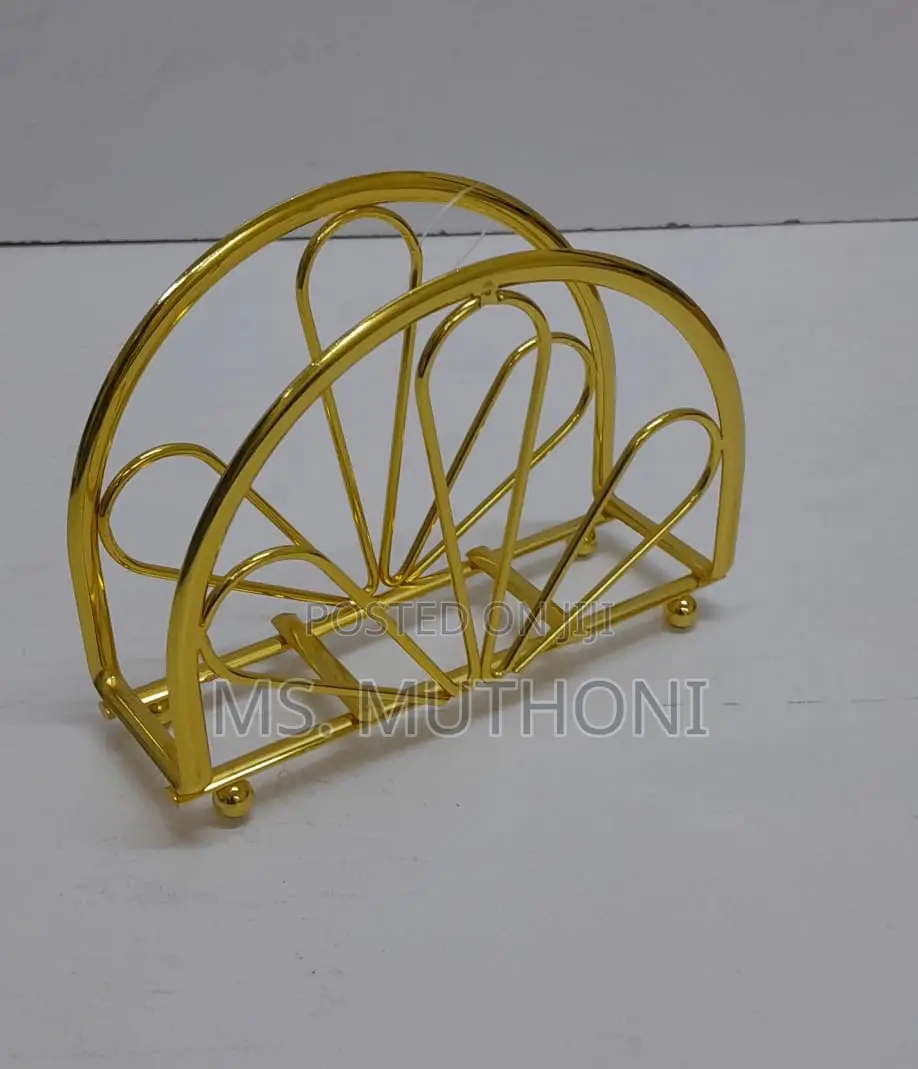 Fancy Metallic Dining Table Serviette Dispenser