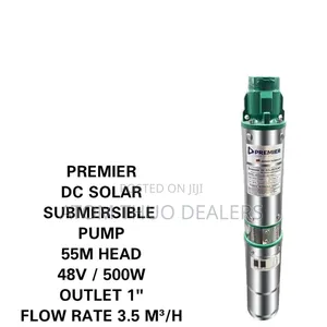 Premier Dc Solar Submersible Pump 55m Head 48v