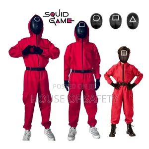 Red Squid Game Coverall With Belt