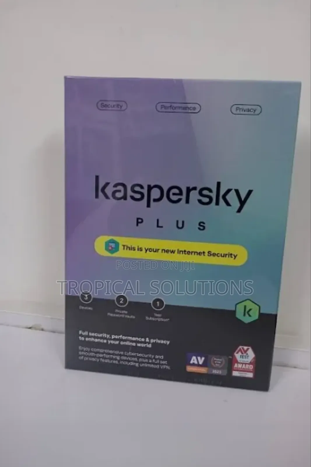 Kaspersky Plus 3 Devices 1 Year Antivirus